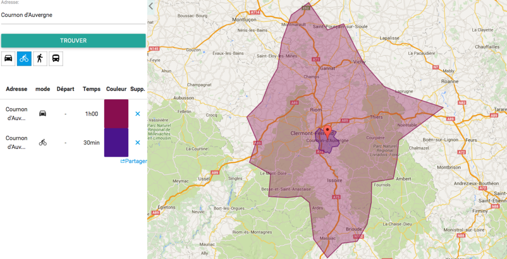5 minutes en voiture combien à pied
