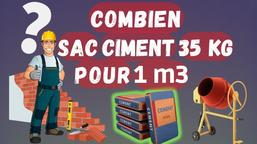 Combien de mélange à béton pour 1m3